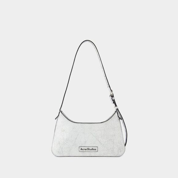 ACNE STUDIOS Metallic Shoulder Bag Women WHITE Shoulder Bags - Picture 4 of 4
